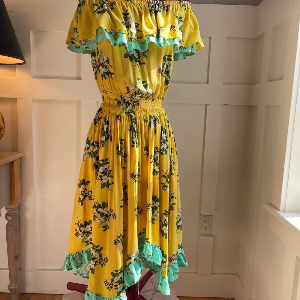 Matilda Jane Yellow Sundress with Flutter Hem Size XS​ - Picture 4 of 12